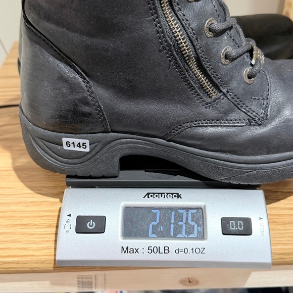 Dublin Tilly  Boots Womens 9.5 Black Leather Lace Up Side Zip Combat Waterproof - Picture 10 of 10